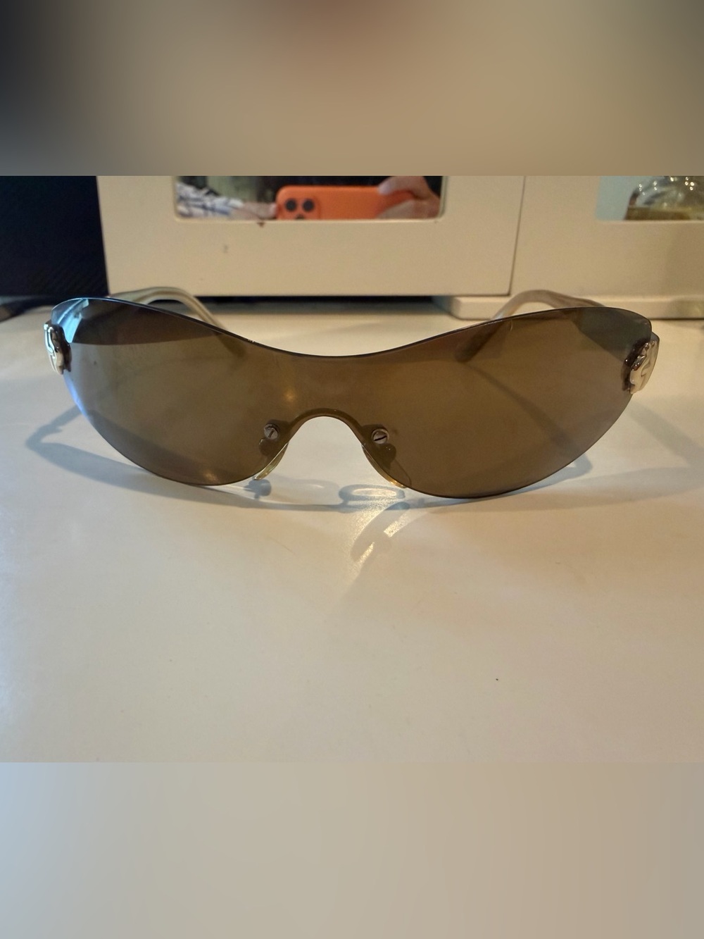 Bulgari Vintage Shield Sunglasses